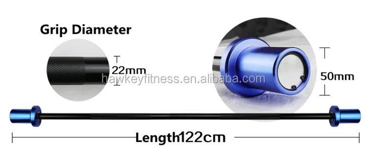 GOLDNITE 5.5LB Mini Barbell 4Ft For Beginners Women & Kids