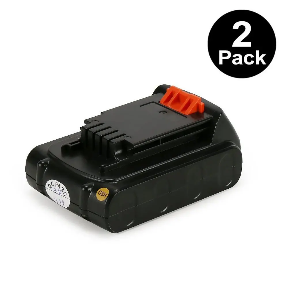 Powilling 2 Pack 20V 2.5Ah Lithium Battery for Black and Decker 20V MAX MATRI...