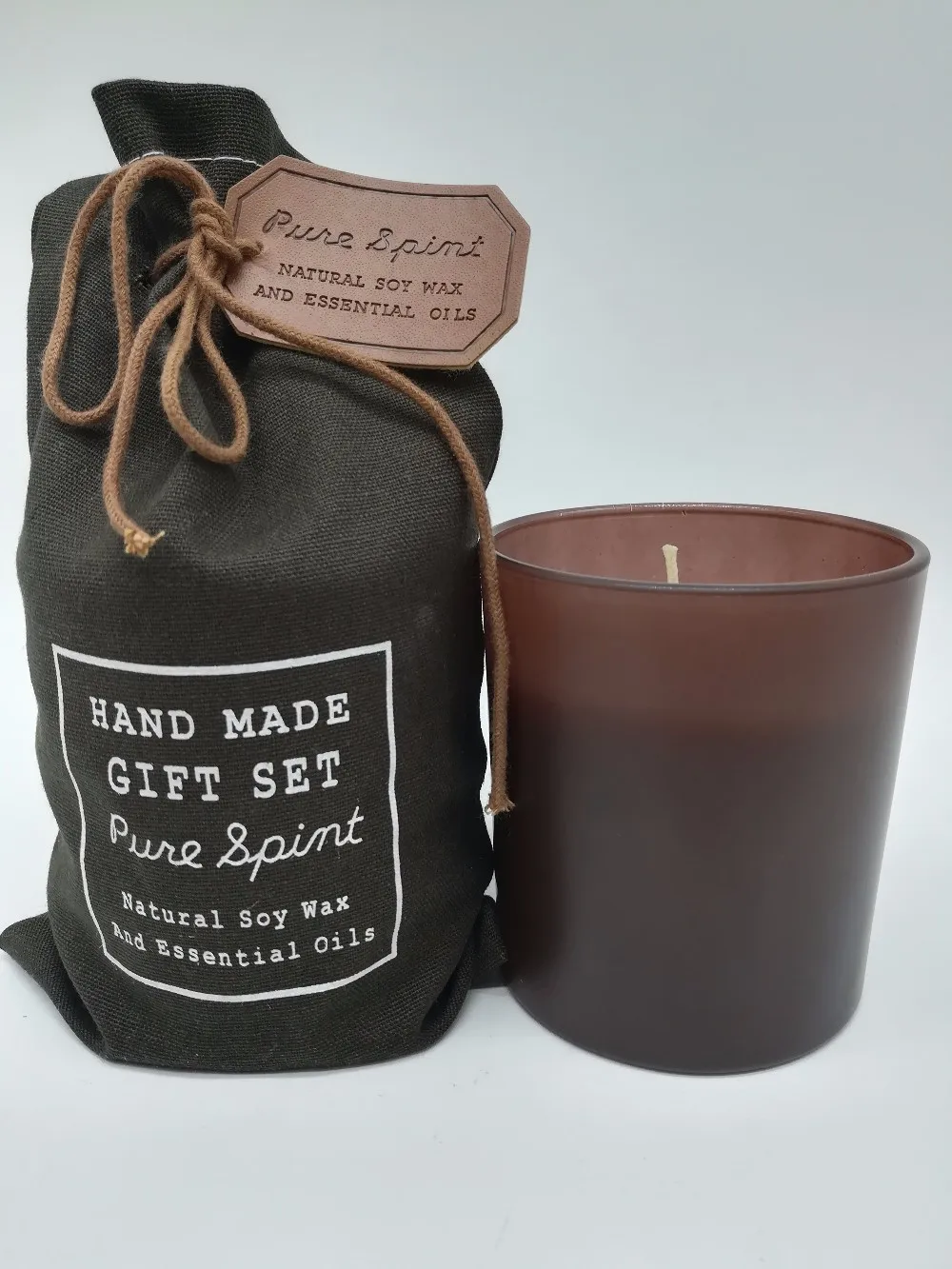 Natural Soy Wax White Cotton Wick Scented Candle 100 Hours With