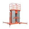tilt back personnel telescopic man 10m single mast aluminum vertical platform lift