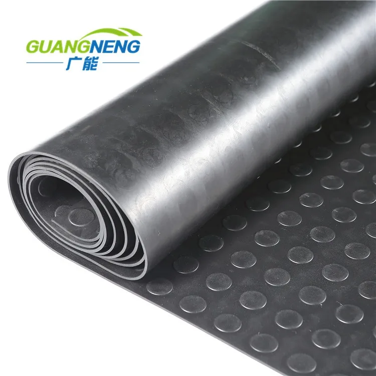 Black Anti Slip Shed Van Garage Workshop Rubber Flooring Mat Roll