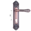 Design Plate 250~280mm Zinc Alloy Door Handle With Lock,Vintage Door Handle,Design Door Handle Lock