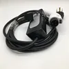 Type 1 Portable EV charger Mode 2 10A SAE J1772 EVSE with male Plug and CEE socket