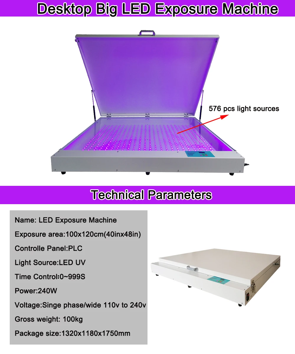 Desktop exposure machine