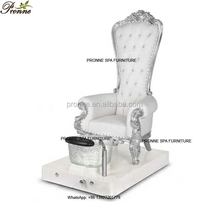 

modern white luxury nail spa equipment spa chair throne pedicure, Optional