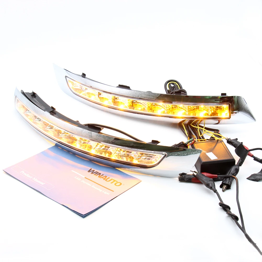 Plug And Play Led Daytime Running Lights Led Fog Lamp Drl For Volvo