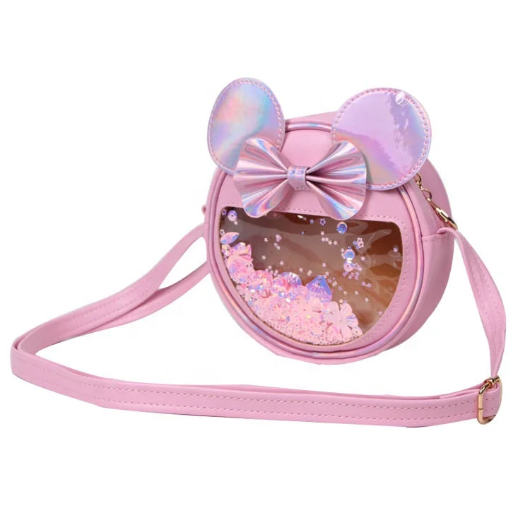 

Heopono Fashion Cute Kids Messenger Bag Adjustable Detachable Long Shoulder Strap Lovely Small Girls Bowknot Crossbody Bag, Customizable