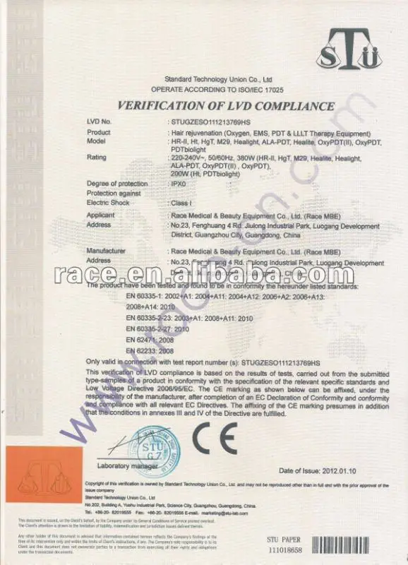 HR-II CE certification