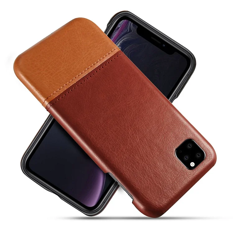 

classic joint color block leather texture cell phone case compatible brand mobile phone cover for iphone series BIA155