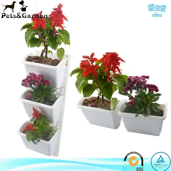 Garden Decoration Pp Plastic Wall Flower Pots Outdoor Nursery Garden Decoration Pp Plastic Wall Flower Pots Outdoor Nursery Planters