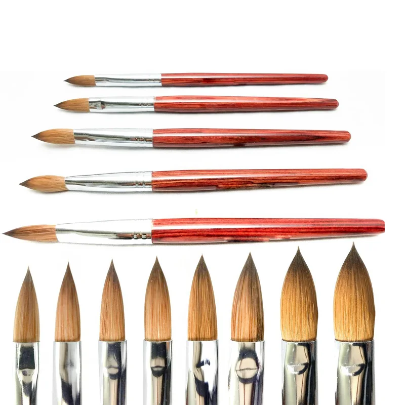 Ibelieve Wooden Handle Glitter Bulk Pure Kolinsky Germany Acrylic Nail