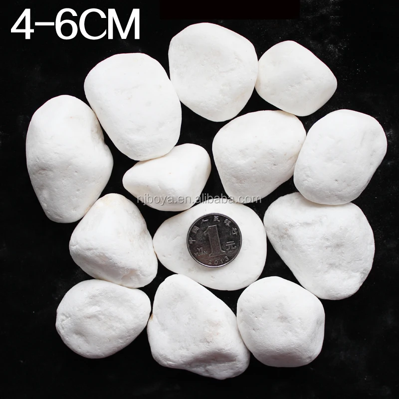 
Pure white tumbled Snow white pebble 1-2cm 3-5cm 
