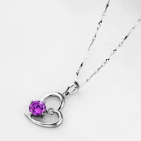 

Fancylove jewelry 925 Sterling Silver Heart Diamond necklace