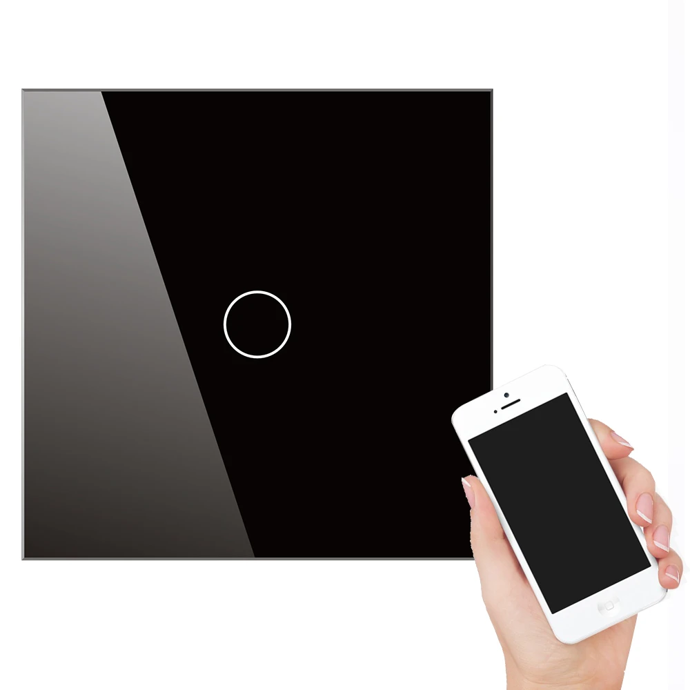 Glass Touch Panel Led Dimmer 220v Wall Switch For Lighting Wifi Touch