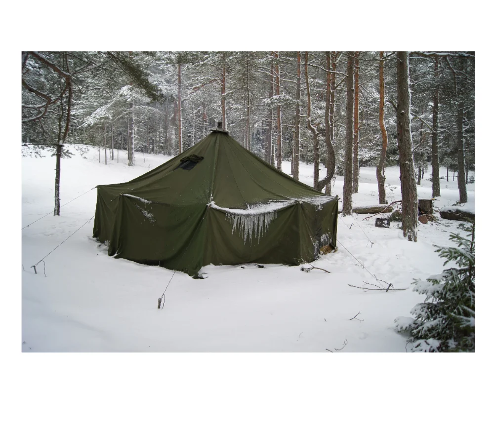 

Military army agreen waterproof canvas camping shelter winter tent