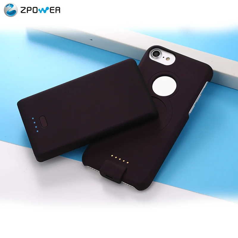 

5000mah slim rechargeable cover charger smartphone battery case back up wireless power bank case for iPhone 6 6s 7 6plus 7 plus, N/a