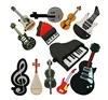 Fast selling delivery right away customized 3D flash drive original musical instruments funny shape usb memory stick