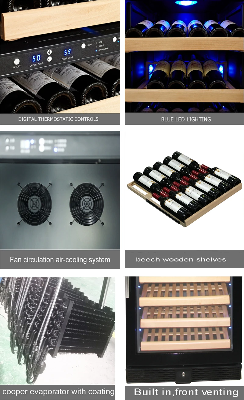 Large Built In Compressor Cooling System Wine Cellar In Wine