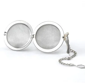 Image of Food Grade 304 Stainless Steel Wire Mesh Tea Ball Infuser Strainer