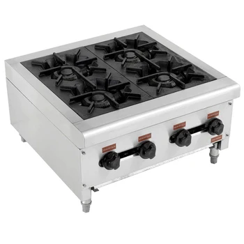 Stainless Steel Table Top Range 6 Burners Industrial 6 Burner Gas