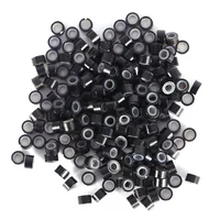 

Hair Micro Rings 5*3MM 1000Pcs Micro Crimp Beads Micro Bead Hair Silicone Ring Links Beads For Hair Extensions 6 Colors