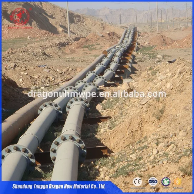black large diameter uhmwpe composite pipe for oil drain