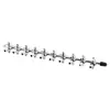 Aquarium Fish Tank 10-Way Air Pump Control Valve Manifold Taps Silver Tone for Fish Tank Aquarium