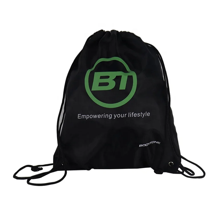 

2021 new cheap smart eco friendly polyester drawstring bag with logo, Customized