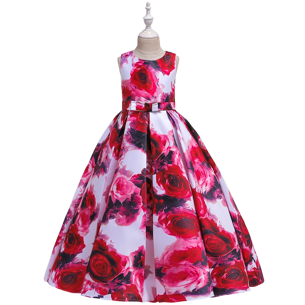 

Children Clothes Flower Baby Girl Summer Dress Kids Party Wear Dress For Girls LP-237