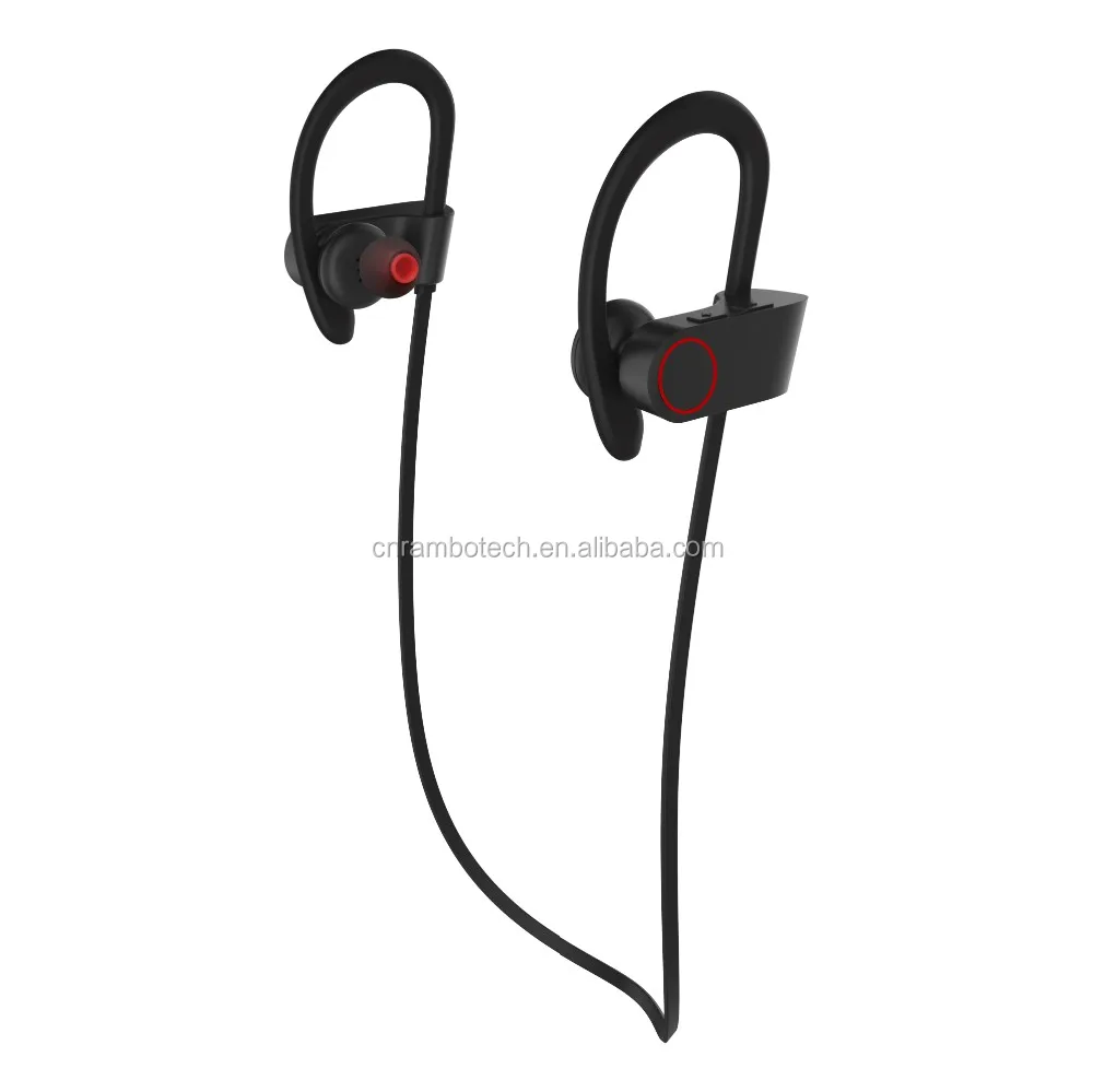 Bluetooth Headphones, Best Wireless Sports Earphones w/ Mic IPX7 Waterproof HD Stereo Sweatproof Earbuds for Gym Running RU8