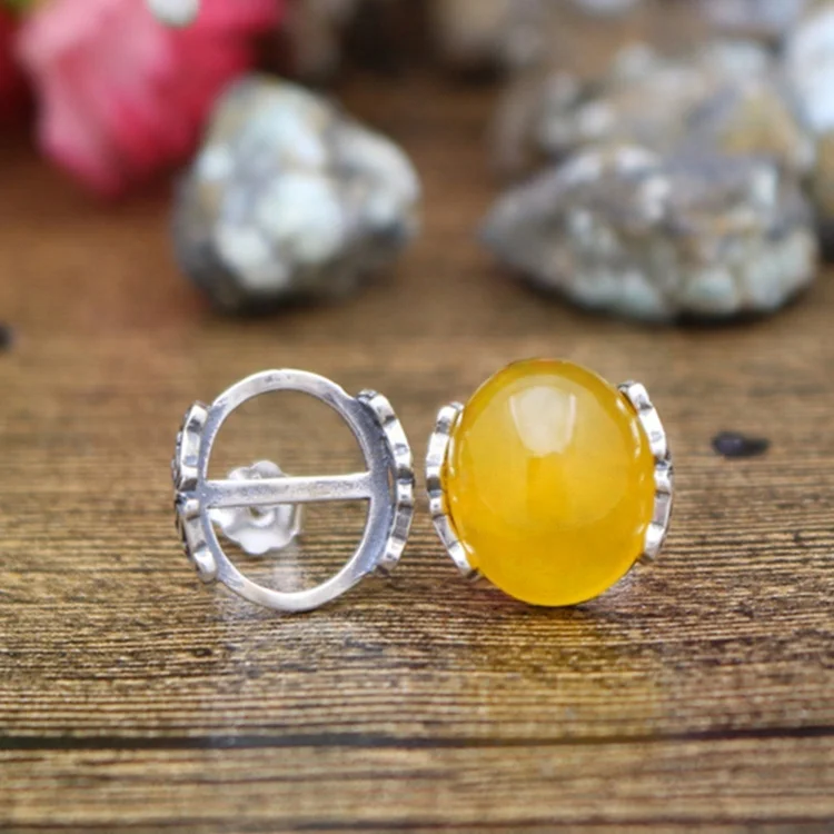 

100% 925 Sterling-Silver-Jewelry Blank Stud Earrings Blank For Women With Fit 10*12mm Antique Silver Base Tray for diy Earrings, Vintage silver