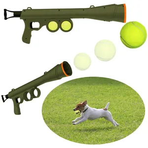 Image of Dog Tennis Ball Launching Gun Pet Training Toy Flying Discs Remote Speed Agility Equipment Dog Interactive Toy Guns