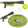 Dog Tennis Ball Launching Gun Pet Training Toy Flying Discs Remote Speed Agility Equipment Dog Interactive Toy Guns