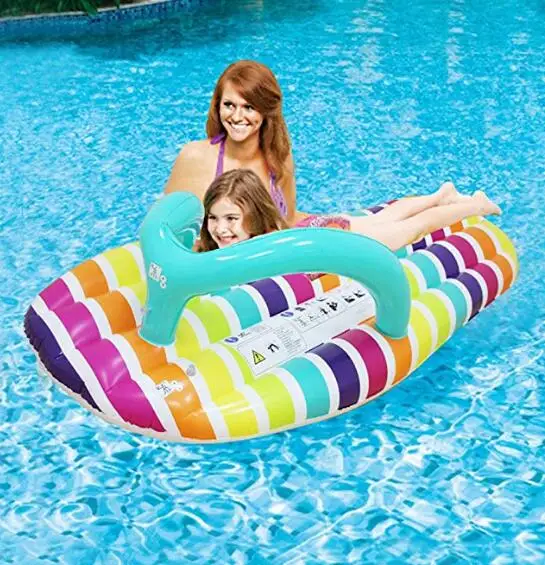 Inflatable Slipper Floating Row Beach Inflatable Water Mattress Toys ...