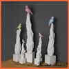 NHTC1216-2-BE Bird Design Ceramic Ornament for Home Accessory