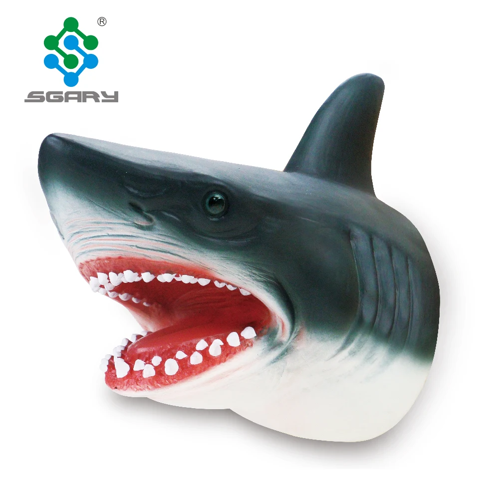 plastic shark puppet