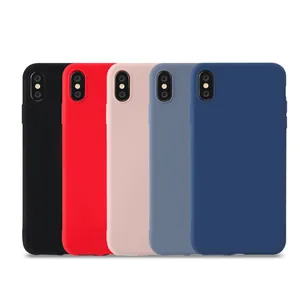 Laudtec Ready to Ship for iPhone X 5.8inch Light Liquid Silicone Phone Case