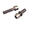 Titanium Hex flange bolts Ice blue titanium bolts for disk brake mounts M6