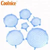 6pcs/set Silicone Stretch Lids Universal Food Wrap Bowl Pot Lid Suction Silicone Cover Cooking Kitchen Tools