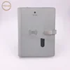 Custom A5 PU leather usb wireless notebook with power bank