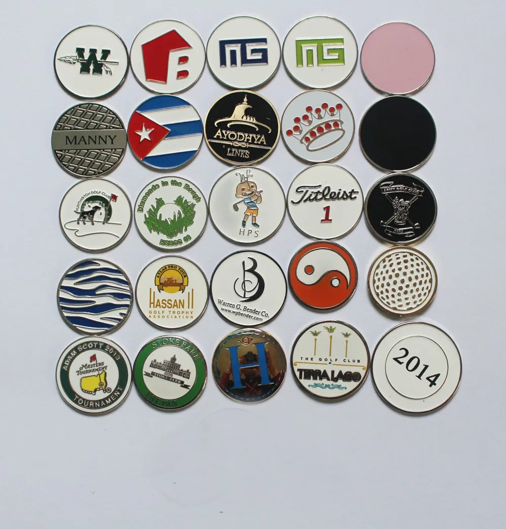 China Professional Manufacturer Metal Enamel Custom Golf Ball Marker