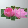 Multi Panel Landscape Canvas/Group Lotus High Quality Painting/Nature Flora Stretched Canvas Printing
