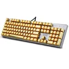 104 Double Shot key Caps PBT Keycaps Gold/Sliver Backlit Keyboards Switch with Keycap Puller For Mechanical Keyboards Cherry MX