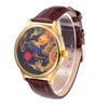 Dragon Head Dial 3ATM Water Resistant Genuine Leather band luxury men watch Japan Movement Watches