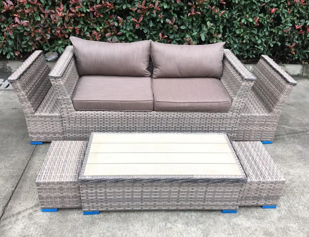
2019 new design outdoor rattan furniture garden sofa patio furniture 