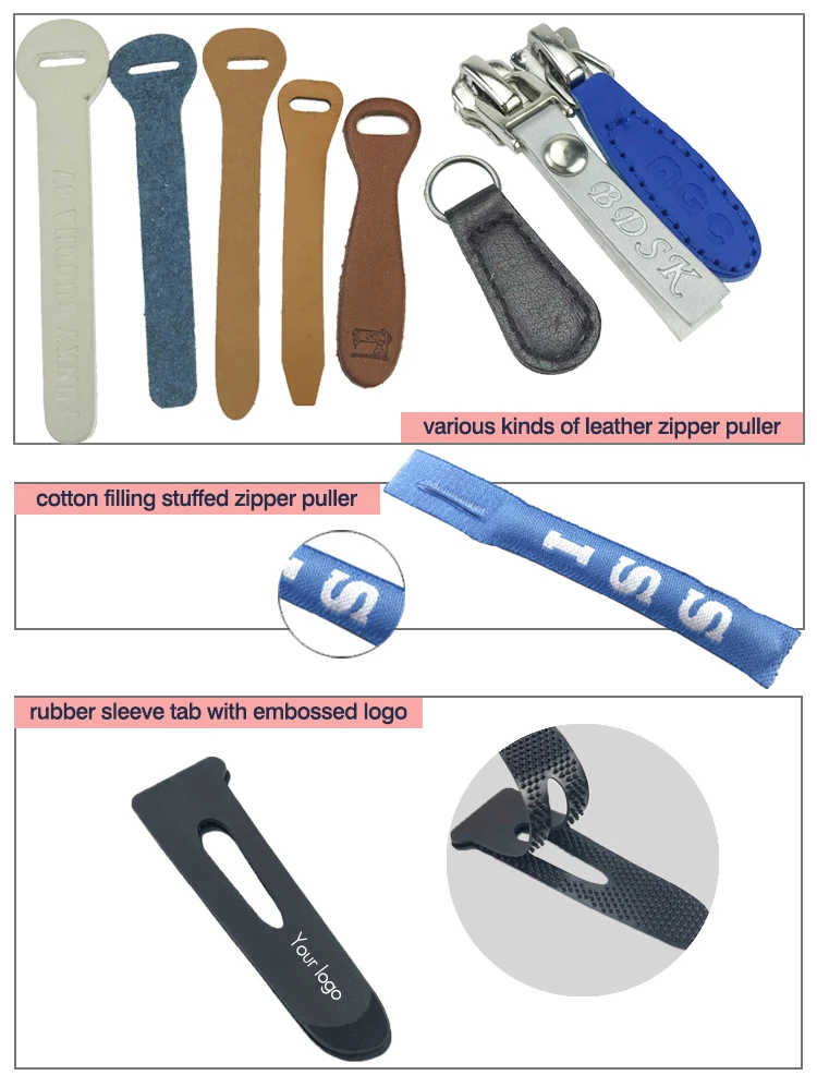 make your own Custom logo rubber PVC silicone zipper pulls