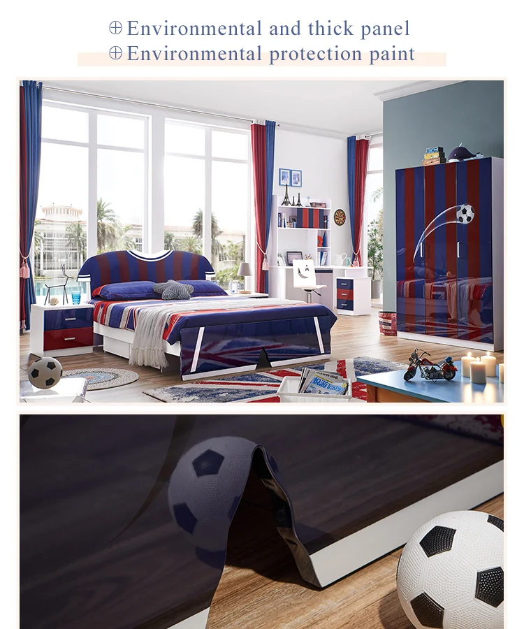 Children bed furniture kids bedroom for boy