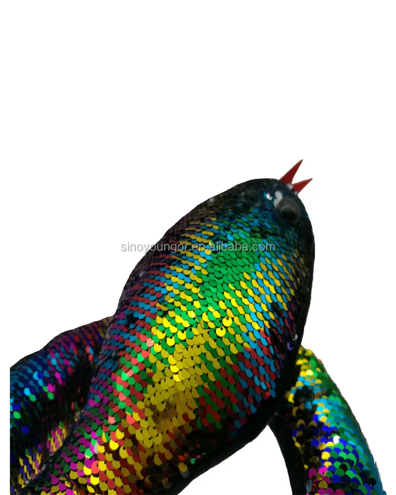 sequin stuffed snake