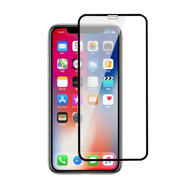 

Premium 6D Tempered Glass For iphone X Mobile For iphonex Full Glue Glass Screen Protector
