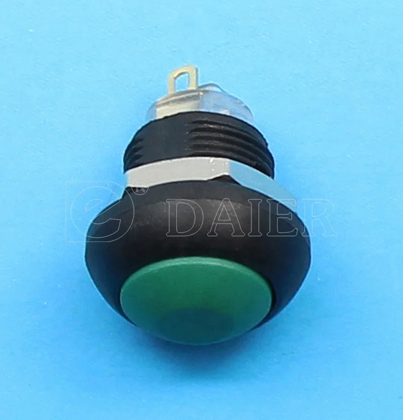 
Dome Button 2Pin SPST Momentary Plastic Waterproof Mini 12MM Push Button 